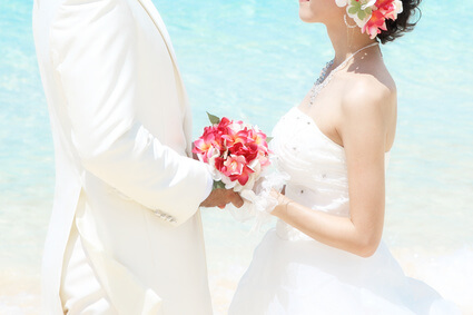 ドレス姿の花嫁